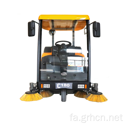 جارو برقی چرخ های صنعتی برای تمیز کردن زباله های کارخانه و مزرعه